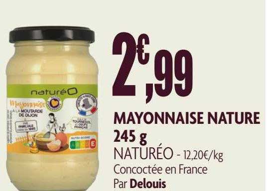 Mayonnaise Nature Naturéo 245 G