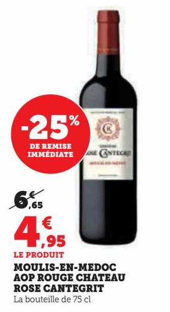 moulis-en-medoc aop rouge château rose cantegrit