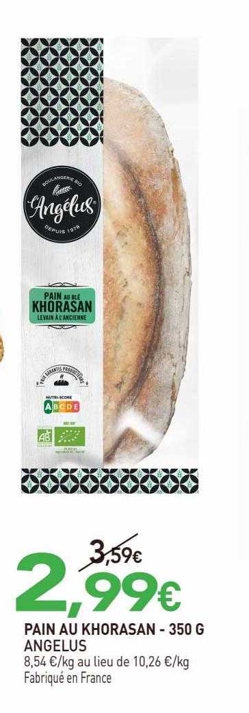 pain au khorasan angelus - 350 g