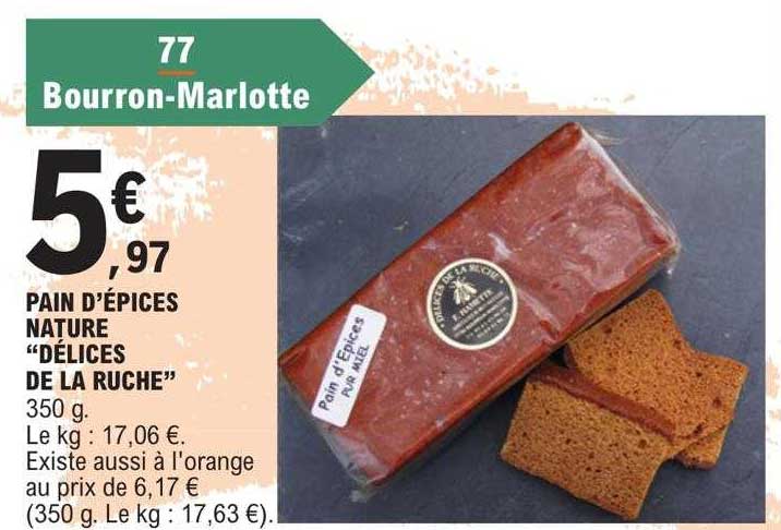 pain d'épices nature "délices de la ruche"