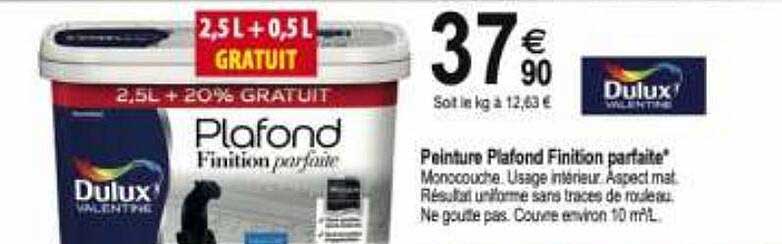 peinture plafond finition parfaite dulux valentine