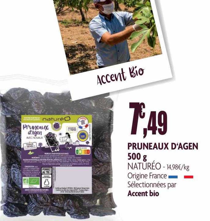 Pruneaux D'agen Naturéo 500 G