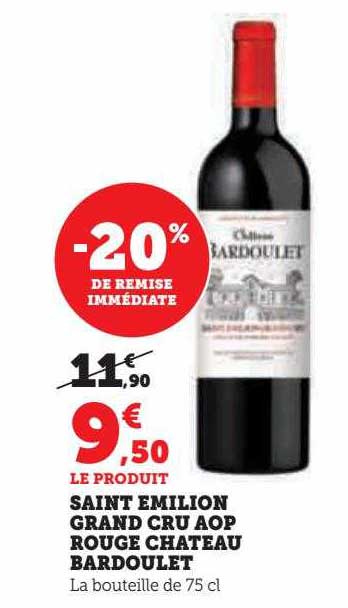 saint émilion grand cru aop rouge château bardoulet