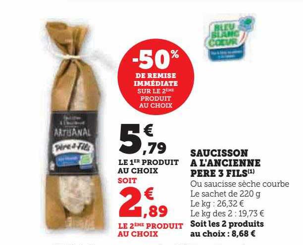 saucisson à l'ancienne père 3 fils