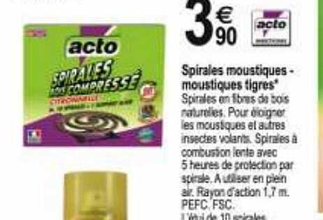 spirales moustiques - moustiques tigres acto