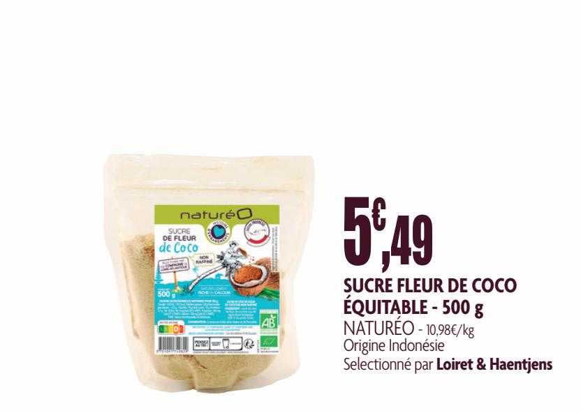 Sucre Fleur De Coco équitable Naturéo - 500 G