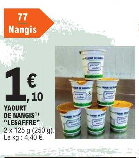 Yaourt De Nangis "lesaffre"