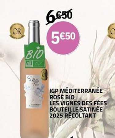 IGP MÉDITERRANÉE ROSÉ BIO