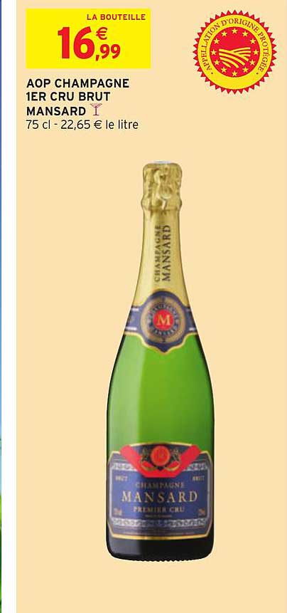 aop champagne 1er cru brut mansard