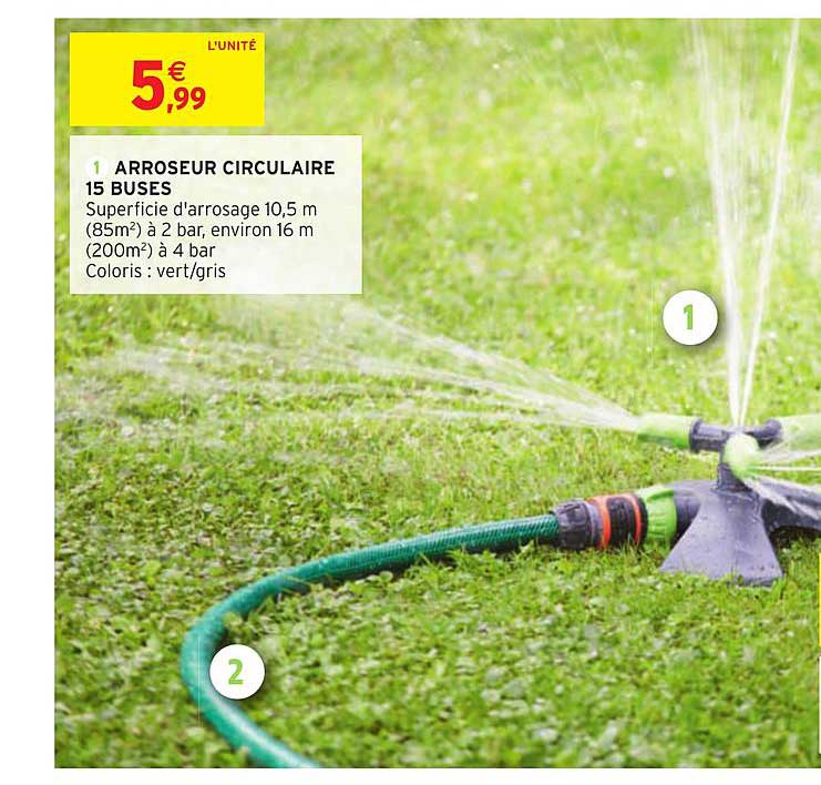 arroseur circulaire 15 buses