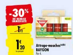attrape mouches baygon -30% remise immédiate