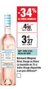 bernard magrez igp pays d'oc bleu de mer