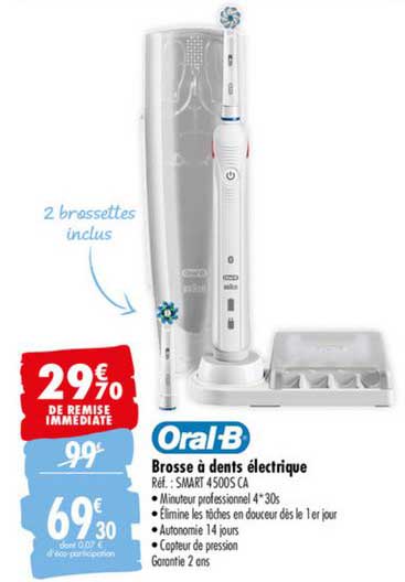 brosse à dents électrique oral b