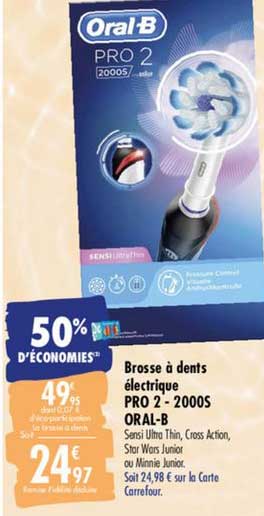 brosse à dents électrique pro 2 2000s oral b