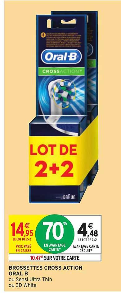 brossettes cross action oral b
