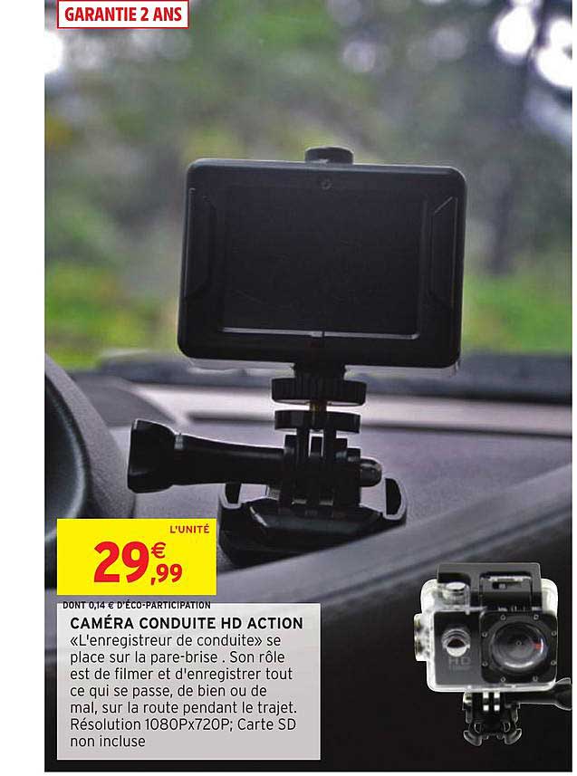 caméra conduite hd action