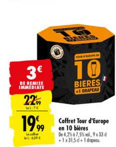 coffret tour d'europe en 10 bières
