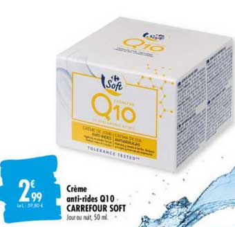 crème anti rides q10 carrefour soft