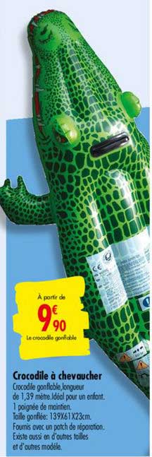 crocodile à chevaucher