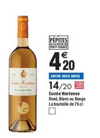 cuvée hortense entre deux mers