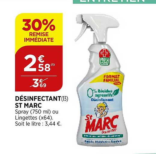 désinfectant st marc 30% remise immédiate
