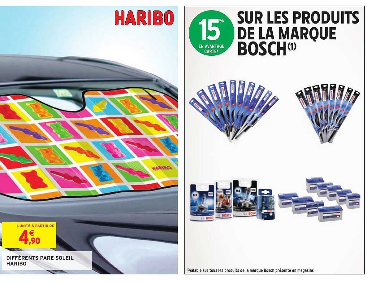 différents pare soleil haribo