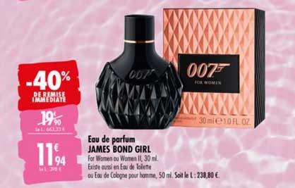 eau de parfum james bond girl -40% de remise immédiate