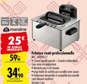 friteuse semi professionnelle