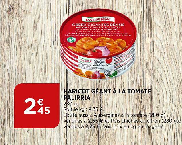 haricot géant à la tomate palirria