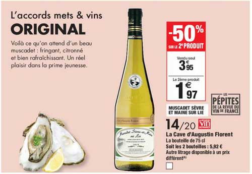 la cave d'augustin florent muscade sèvre et maine sur lie