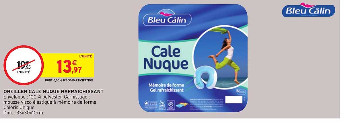 Oreiller Cale Nuque Rafraîchissant