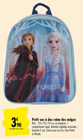 petit sac à dos reine des neiges
