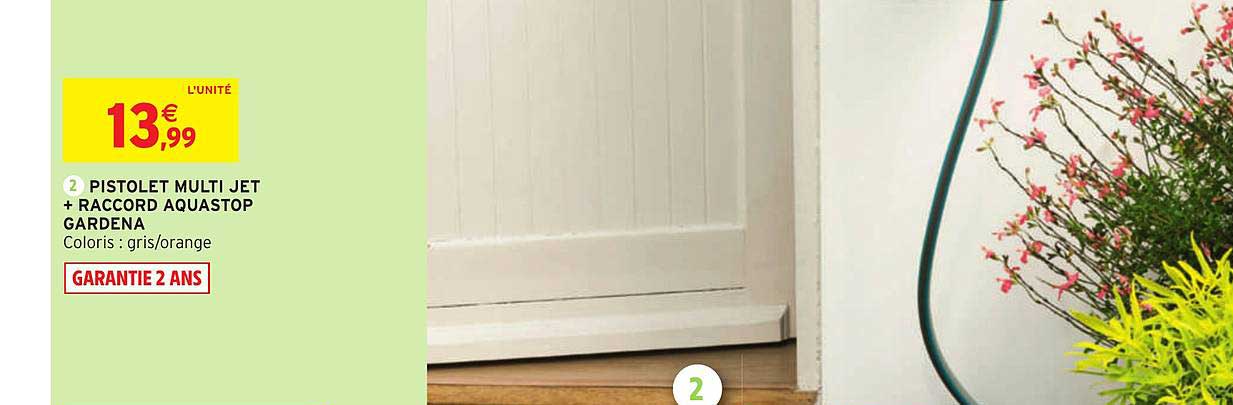 pistolet multi jet + raccord aquastop gardena