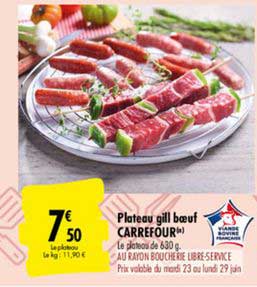 plateau gill bœuf carrefour