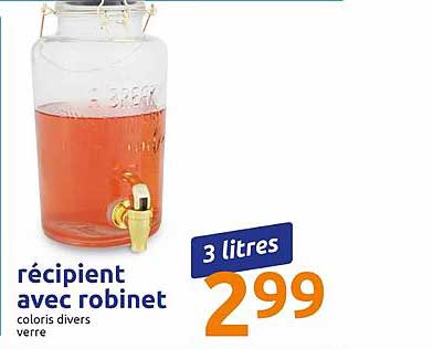 récipient avec robinet