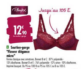 Soutien Gorge Flower élégance Micro Playtex