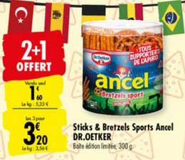 sticks & bretzels sports ancel dr.oetker 2+1 offert