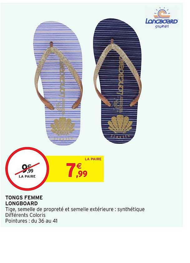 Tongs Femme Longboard
