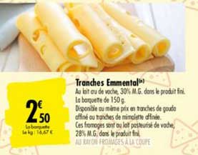 Tranches Emmental