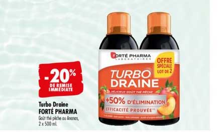 turbo draine forté pharma -20% de remise immédiate