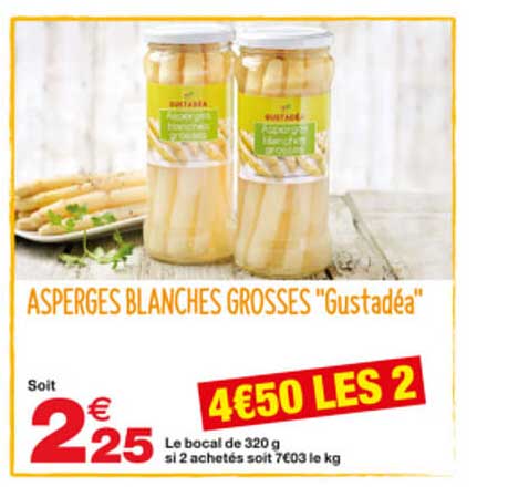 asperges blanches grosses "gustadéa"