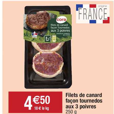 Filets De Canard Façon Tournedos Aux 3 Poivres