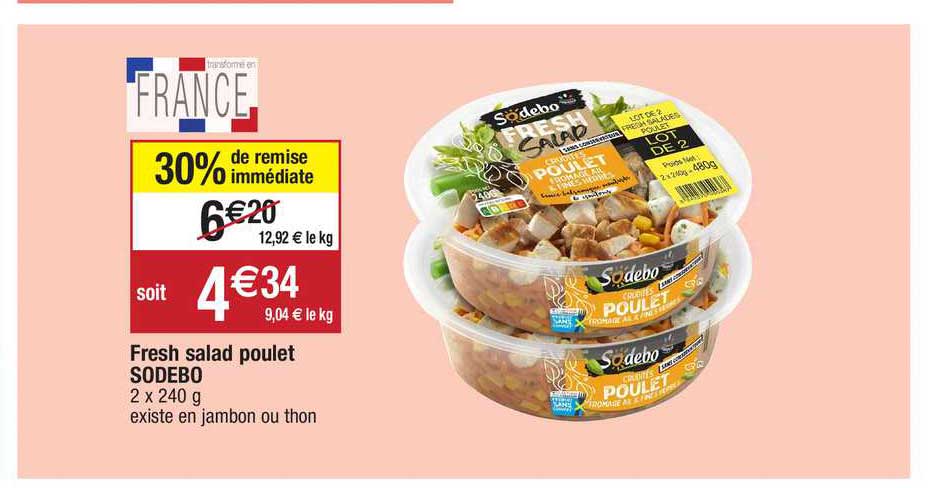 Fresh Salad Poulet Sodebo