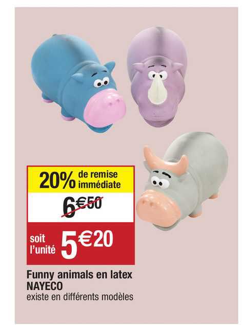 funny animals en latex nayeco