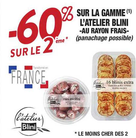 la gamme l'atelier blini