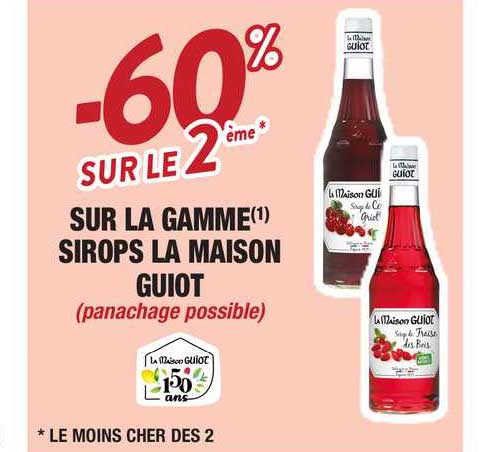 La Gamme Sirops La Maison Guiot