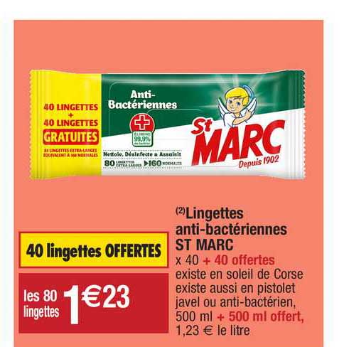 lingettes antibactériennes st marc