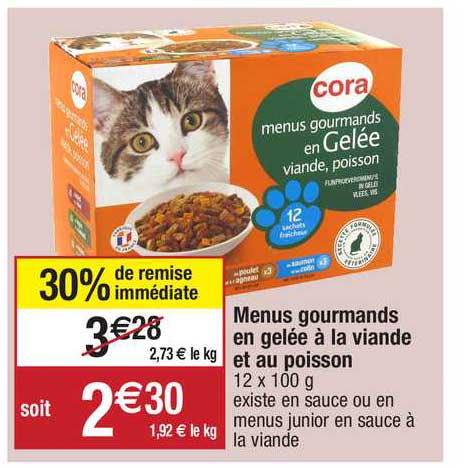 menus gourmands en gelée à la viande et au poisson