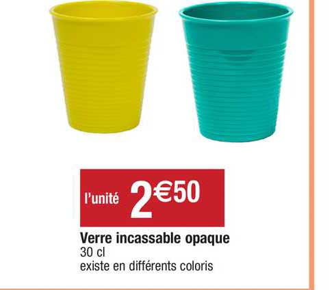 verre incassable opaque