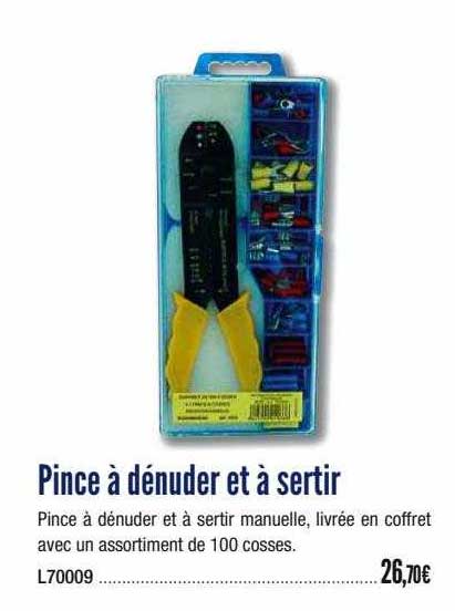 pince à dénuder et à sertir